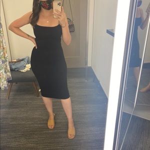 Naked Wardrobe: Black Midi Dress